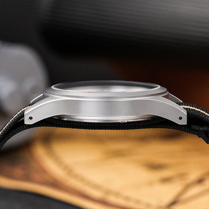 ★618 Big Sale★ Militado VH31 Vintage Field Watch ML05 24hours Black Dial