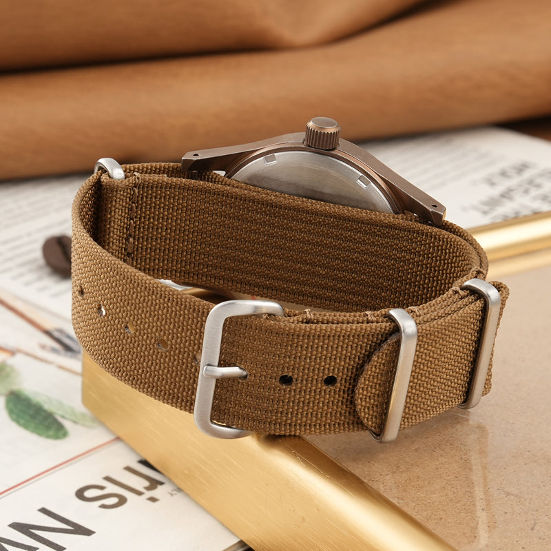 Militado 38mm PVD Bronze Watch Military Watch ML05