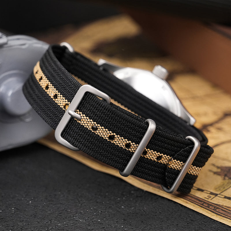 ★618 Big Sale★ Militado VH31 Vintage Field Watch ML05 24hours Black Dial