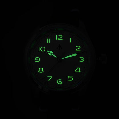 ★11.11 Sale★Militado VH31 38mm Sapphire Crystal Field Watch ML08 White Dial