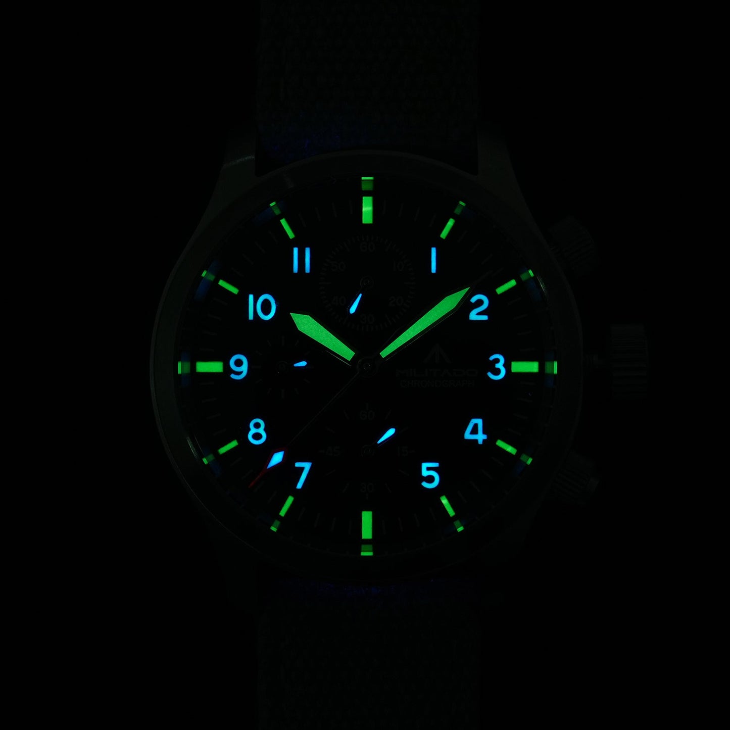 ★New Arrival★ Militado Retro 39mm Chronograph Watch ML1868-3