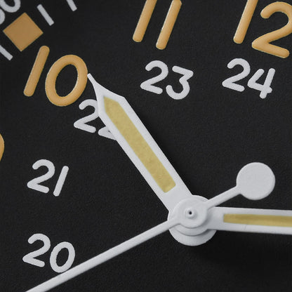 ★618 Big Sale★ Militado VH31 Vintage Field Watch ML05 24hours Black Dial