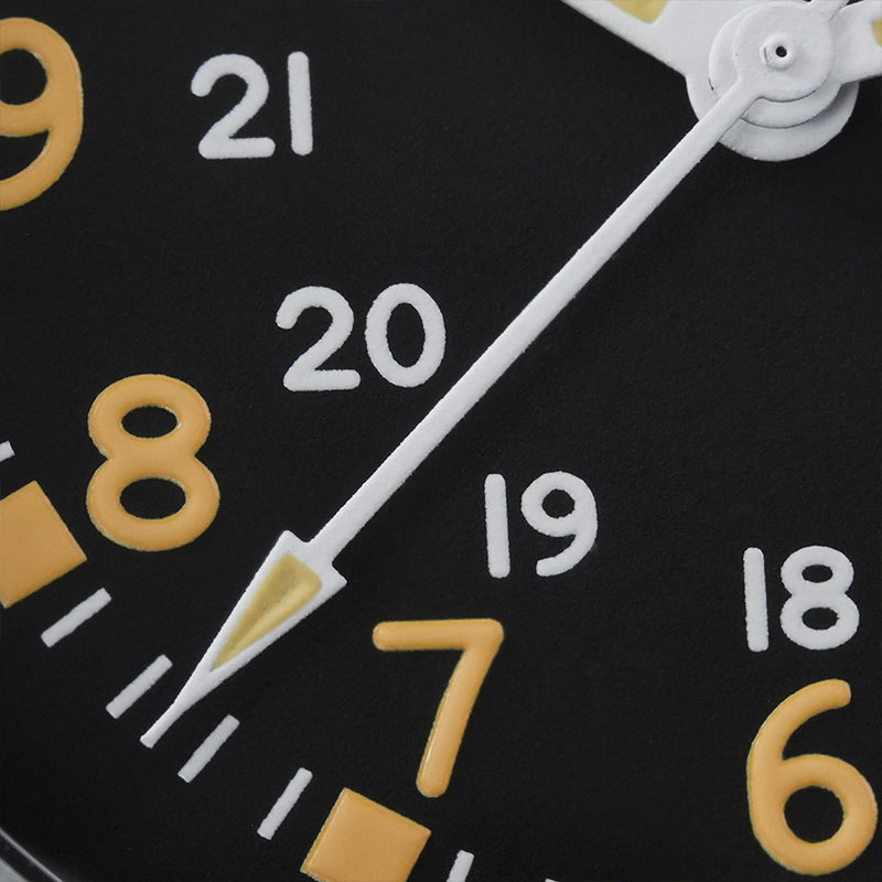 ★618 Big Sale★ Militado VH31 Vintage Field Watch ML05 24hours Black Dial