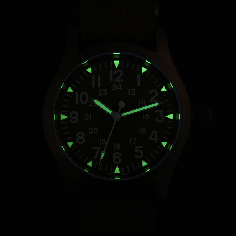 Militado 38mm Sapphire Crystal Field Military Watch ML05