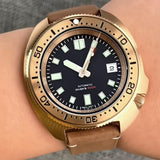 Solid Bronze Turtle Diver WristFull W101 44mm Men Diving Watch Sapphire TMI NH35 Automatic  200M Waterproof Luminous