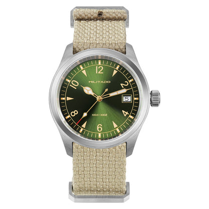 ★11.11 Sale★Militado 38mm Retro VH31 Military Watch ML08