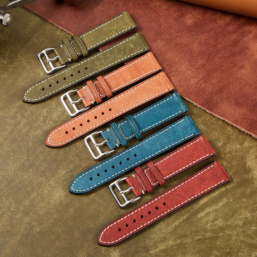 High-Grade Italian Genuine Leather Strap Retro Leather Band 20 22mm