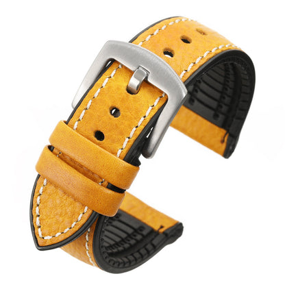 Premium Quality Leather-Fluorine Watch Bands Vintage Strap 20mm 22mm