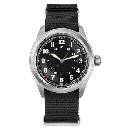 ★11.11 Sale★Militado VH31 38mm Sapphire Crystal Field Watch ML08 White Dial