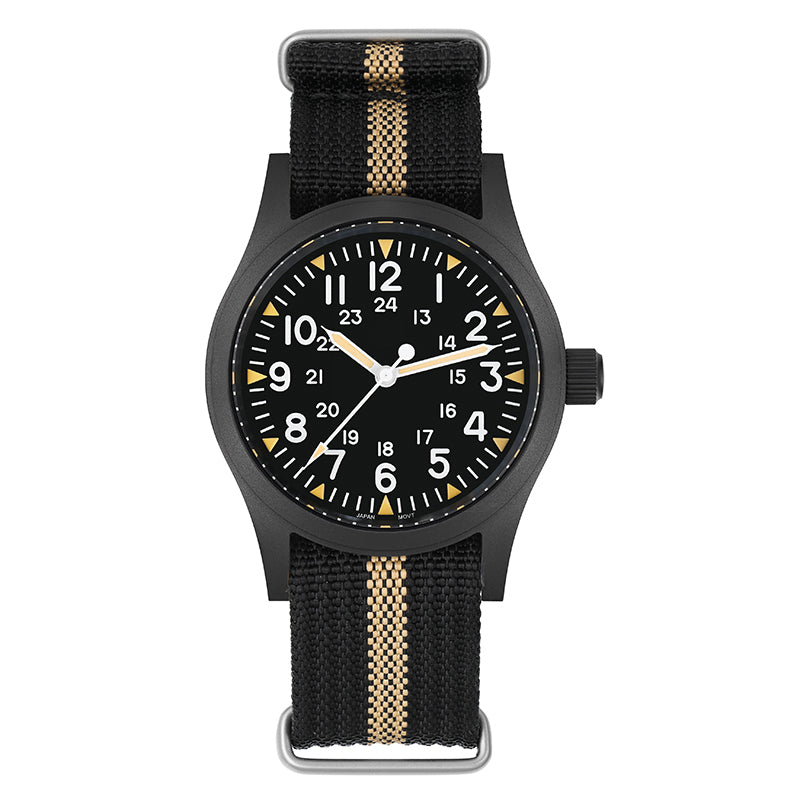 Militado VH31 Vintage Military Watch ML05 Black PVD