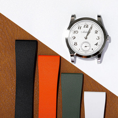 Cut-to-Size FKM Rubber Watch Strap 18mm/20mm/21mm/22mm