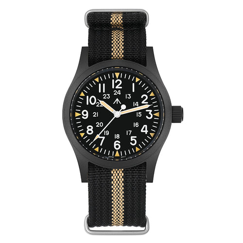 Militado VH31 Vintage Military Watch ML05 Black PVD