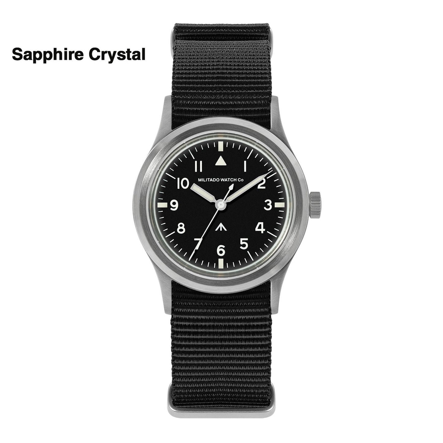 Militado 36mm Retro Military Watch VH31/VH65 Sweeping Hand ML14 V2