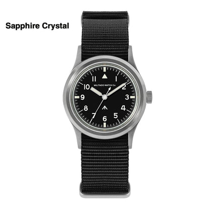 Militado 36mm Retro Military Watch VH31/VH65 Sweeping Hand ML14 V2