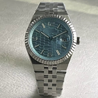 PRX Watch Fluted Case TD305F 40mm NH35 Automatic watch land type Sapphire Honeycomb dial 5bar