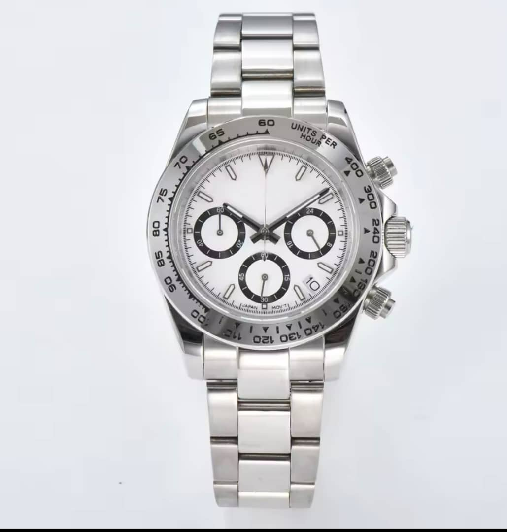 Nologo Daytona VK63 Quartz Watch Sapphire Glass 3ATM 39MM  Luminous Chronograph