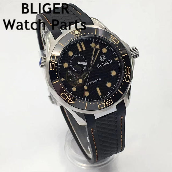 NH39A 41mm Bliger Seamaster SkeletonSapphire Glass 3ATM TD266
