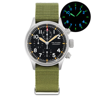 Militado 39mm Retro VK67 Quartz Chronograph Watch ML1868
