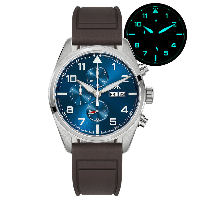Militado 39mm Sapphire Crystal Chronograph Watch ML04