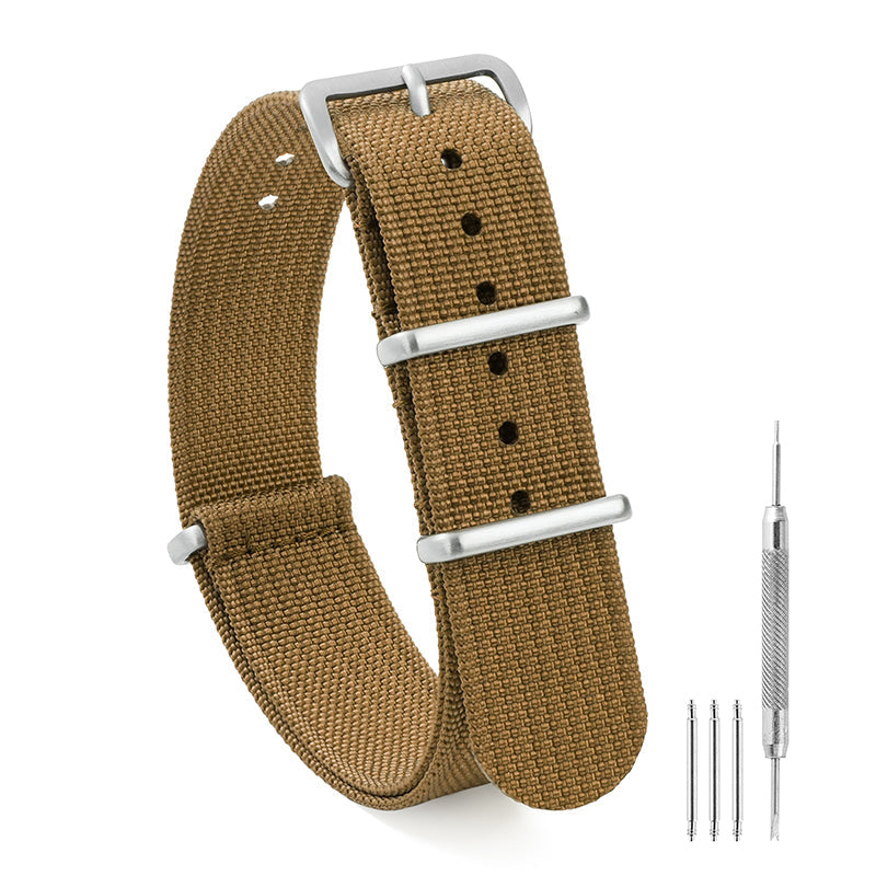 High Quality Nylon Watch Band Sandblast Buckle 19mm