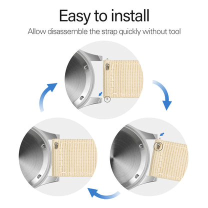 Militado Easy Release Nylon Strap for Field Watch 20mm 22mm