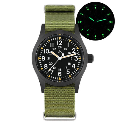 Militado VH31 Vintage Military Watch ML05 Black PVD