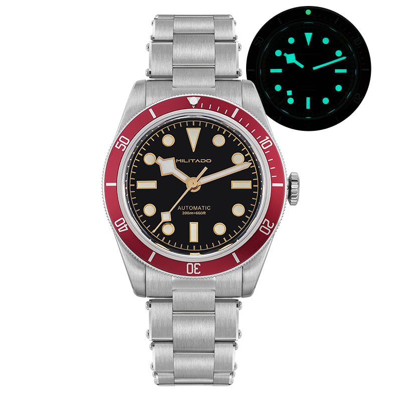 Militado 38mm NH35 Automatic BB58 Retro Watch ML06