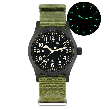 Militado VH31 Vintage Military Watch ML05 Black PVD