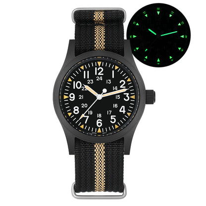 Militado VH31 Vintage Military Watch ML05 Black PVD