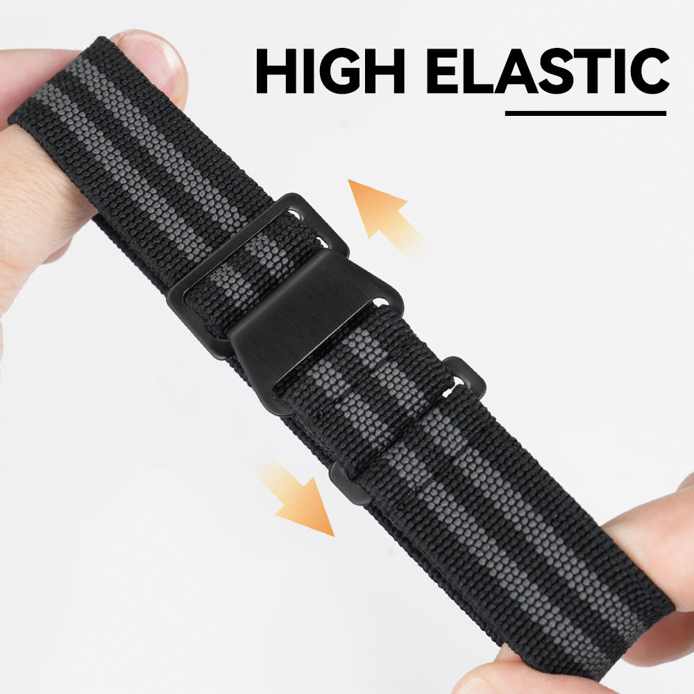 Militado Elastic Nylon Watch Band Military Watch Strap Men Outdoors Sport 20mm 22mm