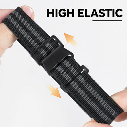 Militado Elastic Nylon Watch Band Military Watch Strap Men Outdoors Sport 20mm 22mm