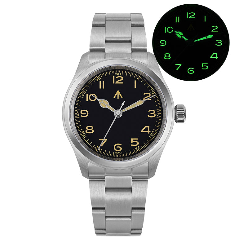 ★11.11 Sale★ Militado 38mm VH31 Retro Field Watch ML08