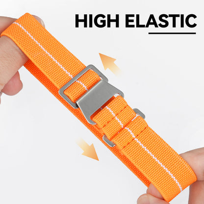 Militado Elastic Nylon Watch Band Military Watch Strap Men Outdoors Sport 20mm 22mm