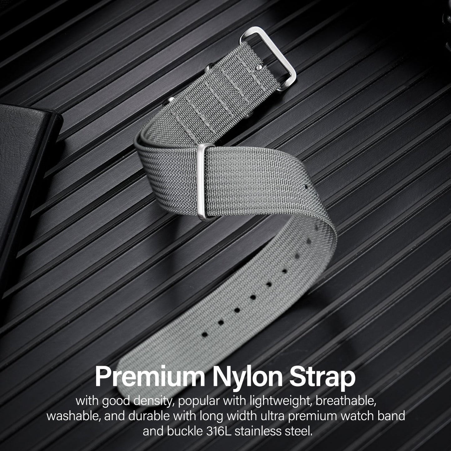 Premium Quality Nylon Watch Band 22mm 20mm 18mm