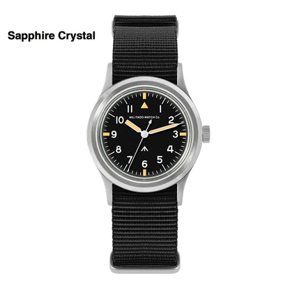 Militado 36mm Retro Military Watch VH31/VH65 Sweeping Hand ML14 V2