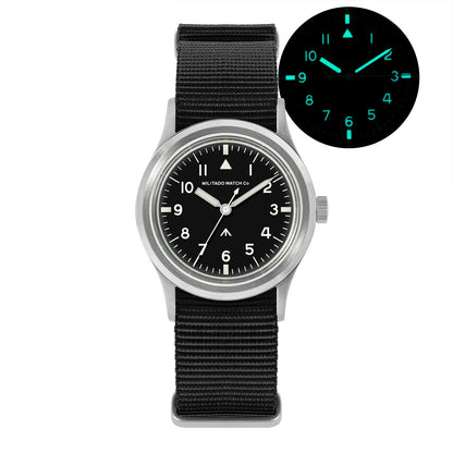Militado 36mm Retro Military Watch VH31/VH65 Sweeping Hand ML14 V2