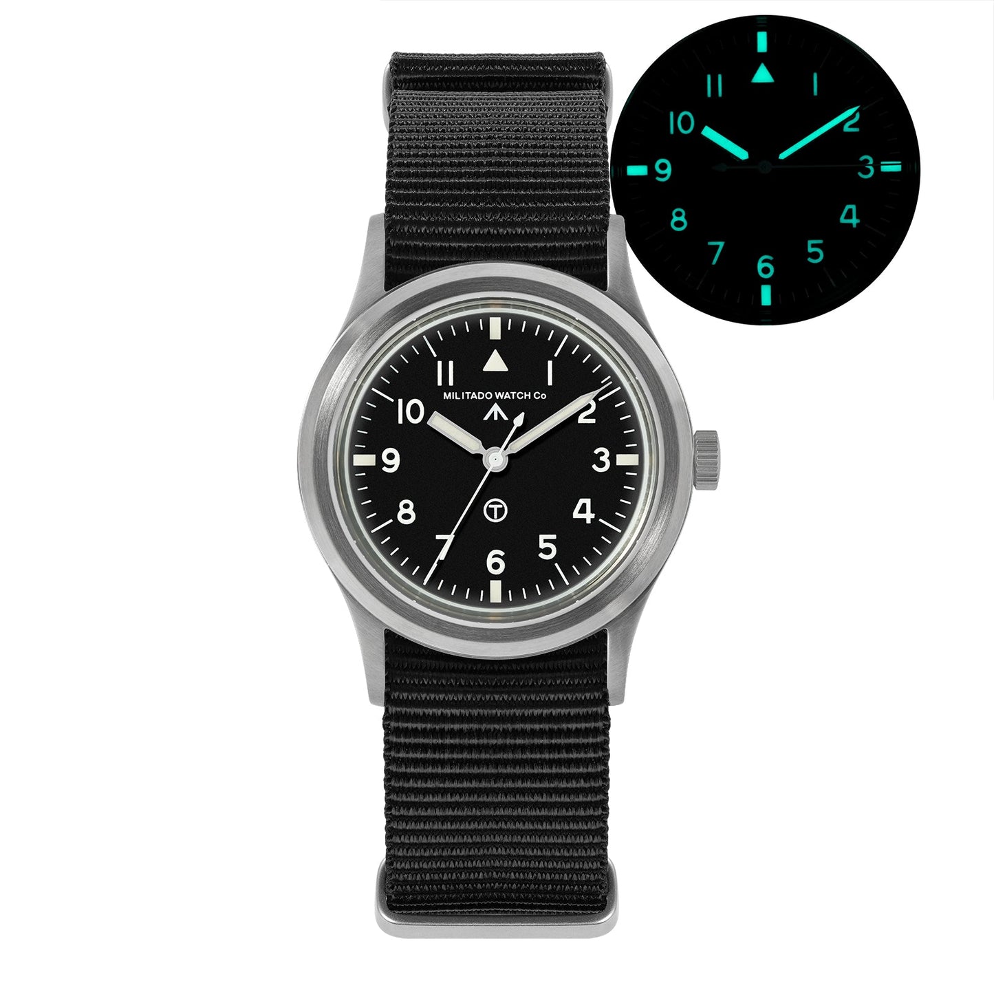 Militado 36mm Retro Military Watch VH31/VH65 Sweeping Hand ML14 V2