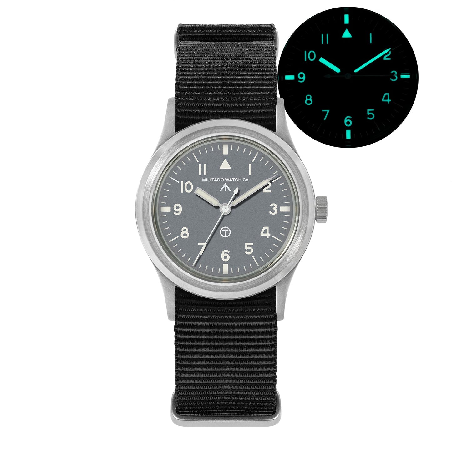 Militado 36mm Retro Military Watch VH31/VH65 Sweeping Hand ML14 V2