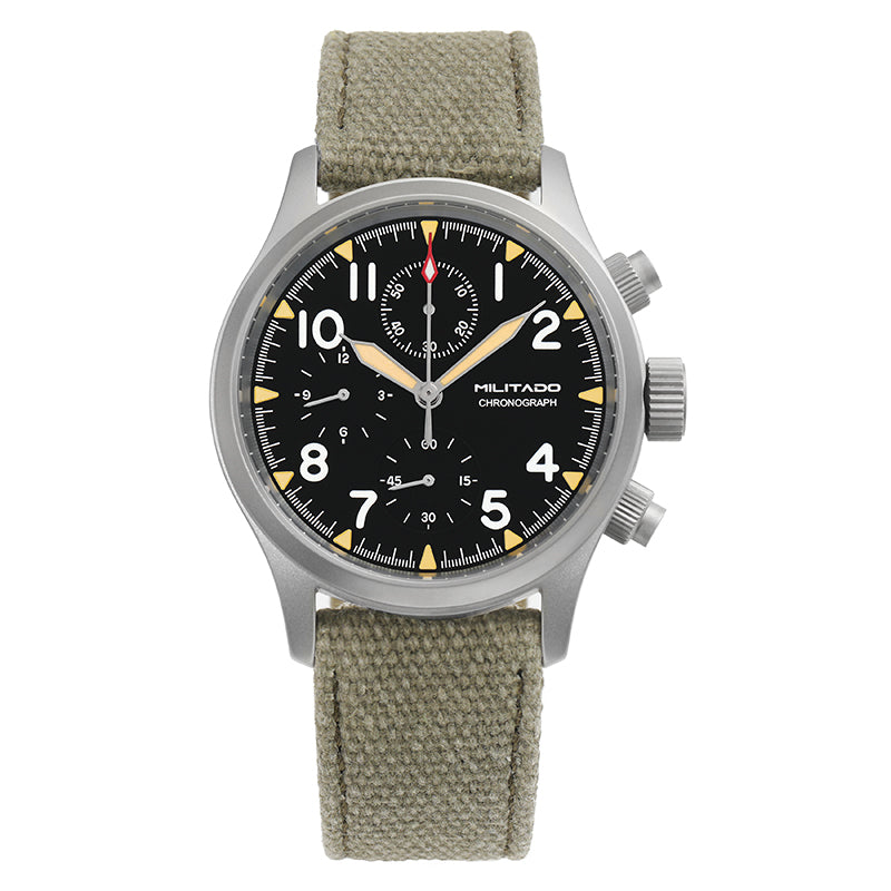 Militado 39mm Retro Chronograph Watch Military Watch ML1868