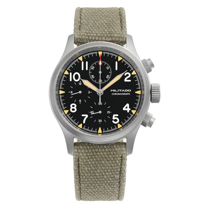 Militado 39mm Retro VK67 Quartz Chronograph Watch ML1868
