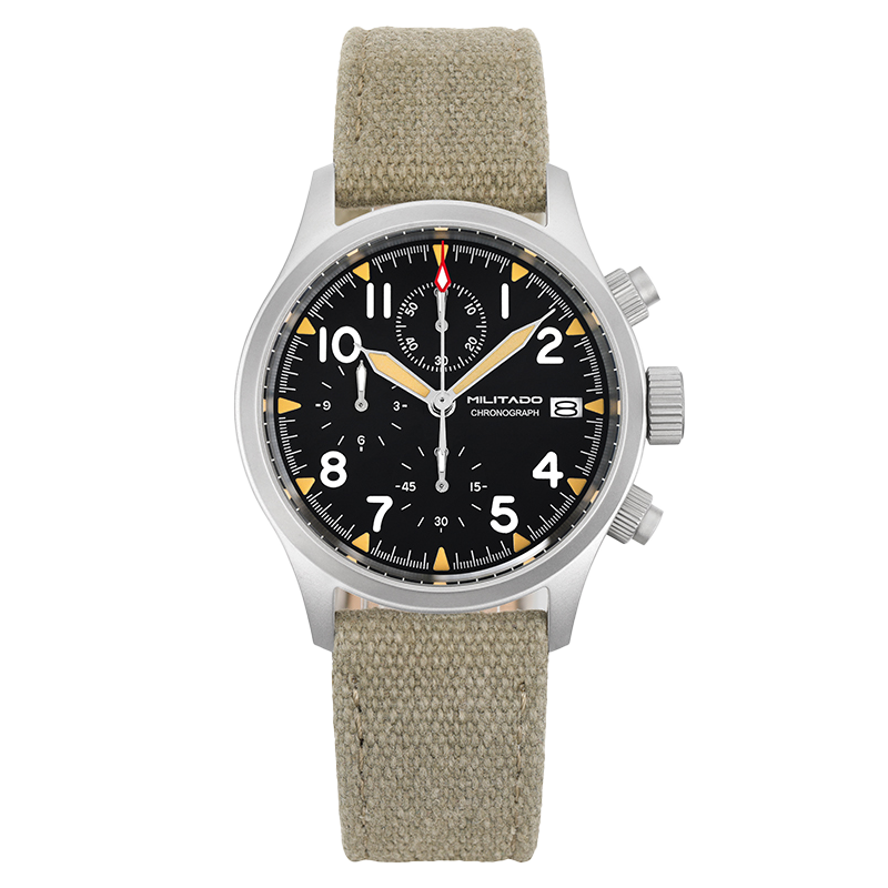 Militado 39mm Retro VK67 Quartz Chronograph Watch ML1868