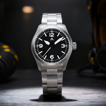 ★11.11 Sale★ Militado 38mm VH31 Retro Field Watch ML08