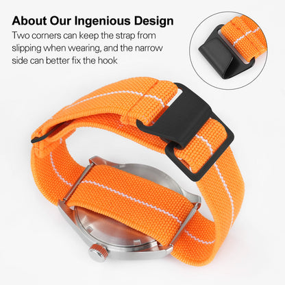 Militado Elastic Nylon Watch Band Military Watch Strap Men Outdoors Sport 20mm 22mm