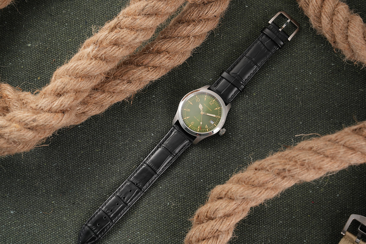 ★11.11 Sale★Militado 38mm Sapphire Crystal Field Watch ML08 Grey Dial