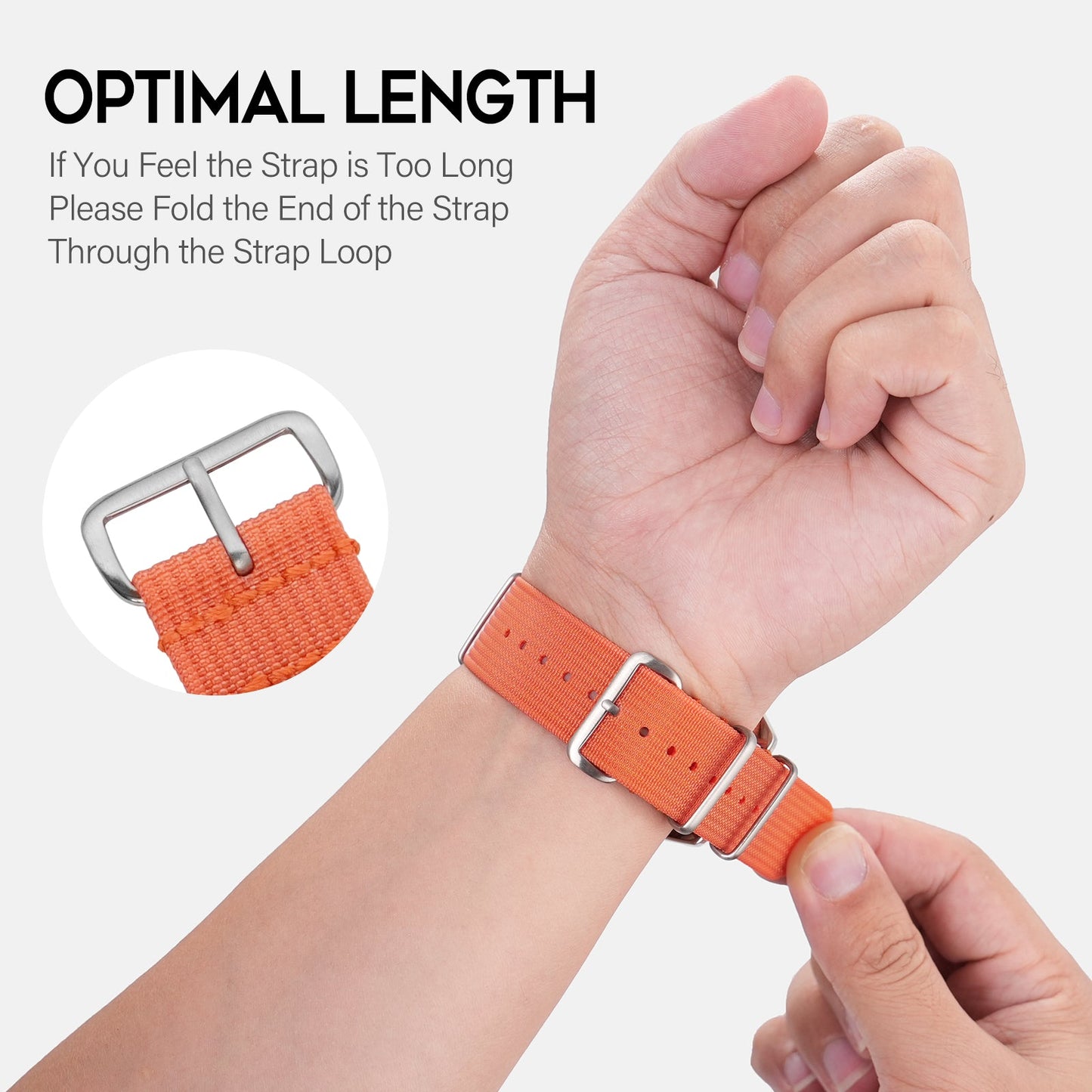 Premium Quality Nylon Watch Band 22mm 20mm 18mm