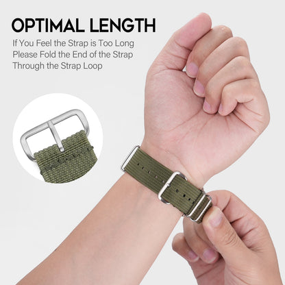 Premium Quality Nylon Watch Band 22mm 20mm 18mm