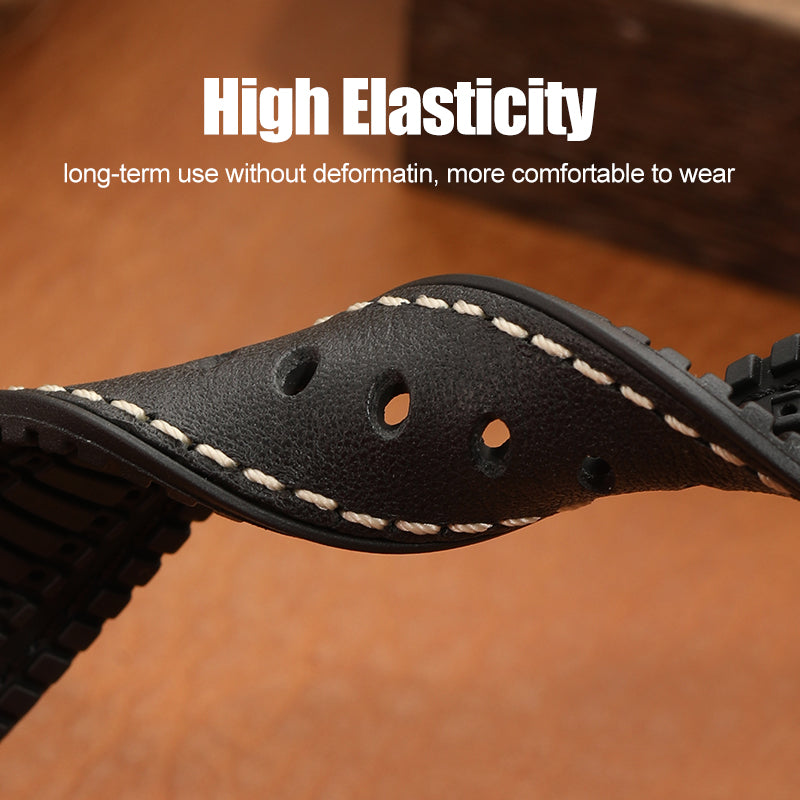 Premium Quality Leather-Fluorine Watch Bands Vintage Strap 20mm 22mm