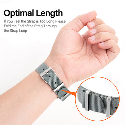 High Quality Nylon Watch Band Sandblast Buckle 19mm