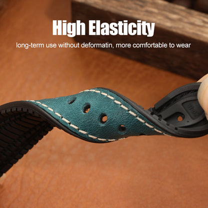 Premium Quality Leather-Fluorine Watch Bands Vintage Strap 20mm 22mm