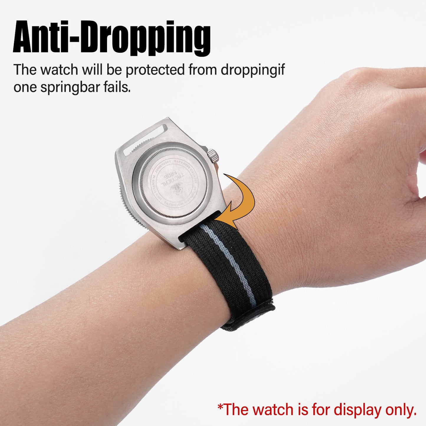 Magic Tape Soft Nylon Watchband Titanium Buckle 20mm 22mm